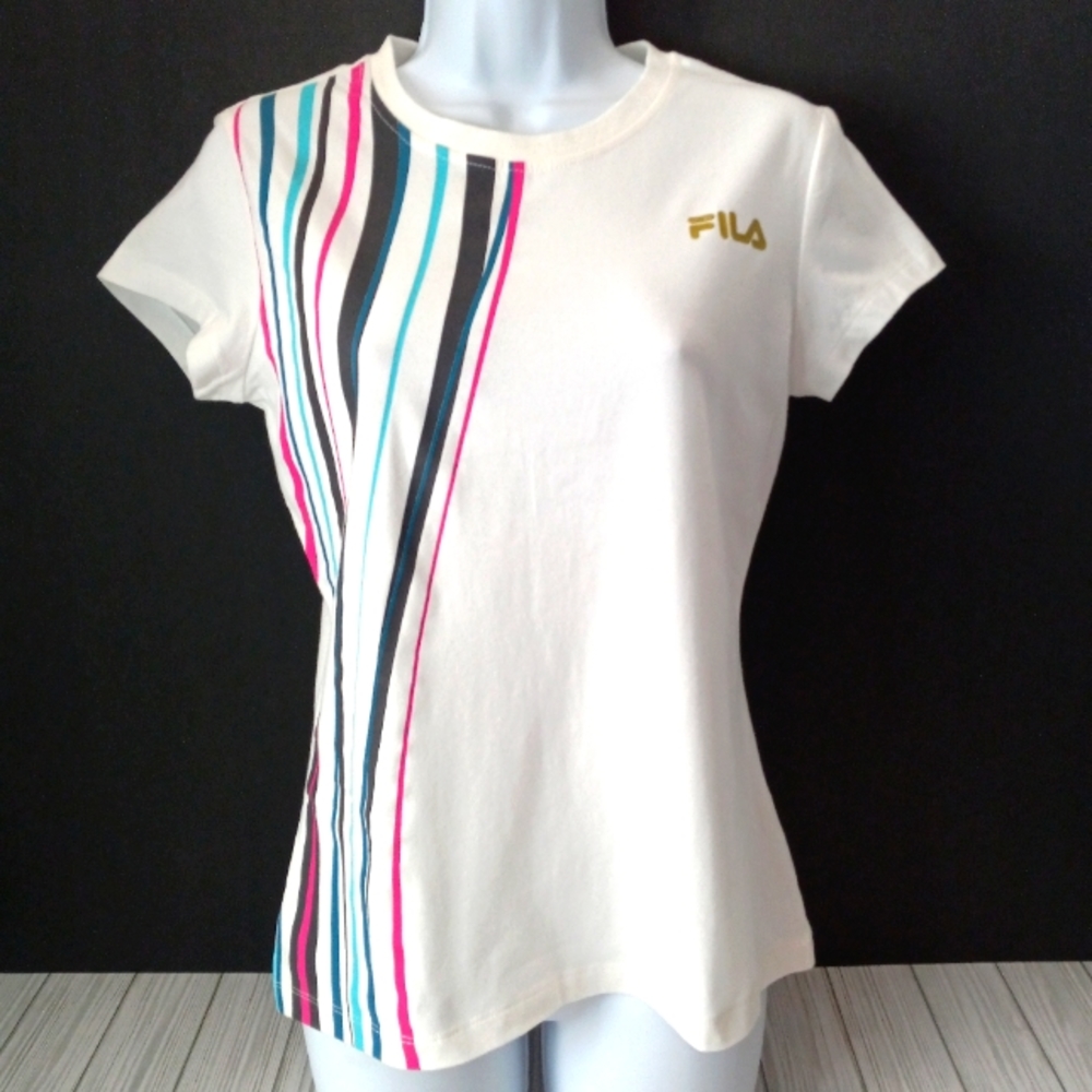 Fila Sport Striped Activewear Tee